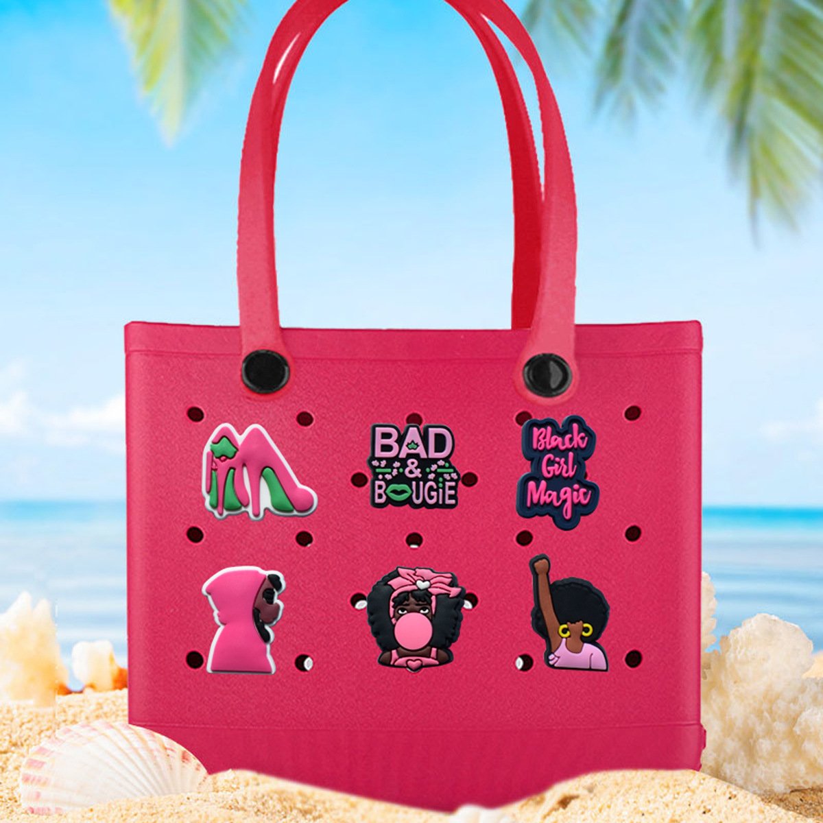 Passionate Black Girl Themed Hole Bag Accessories - Image 3