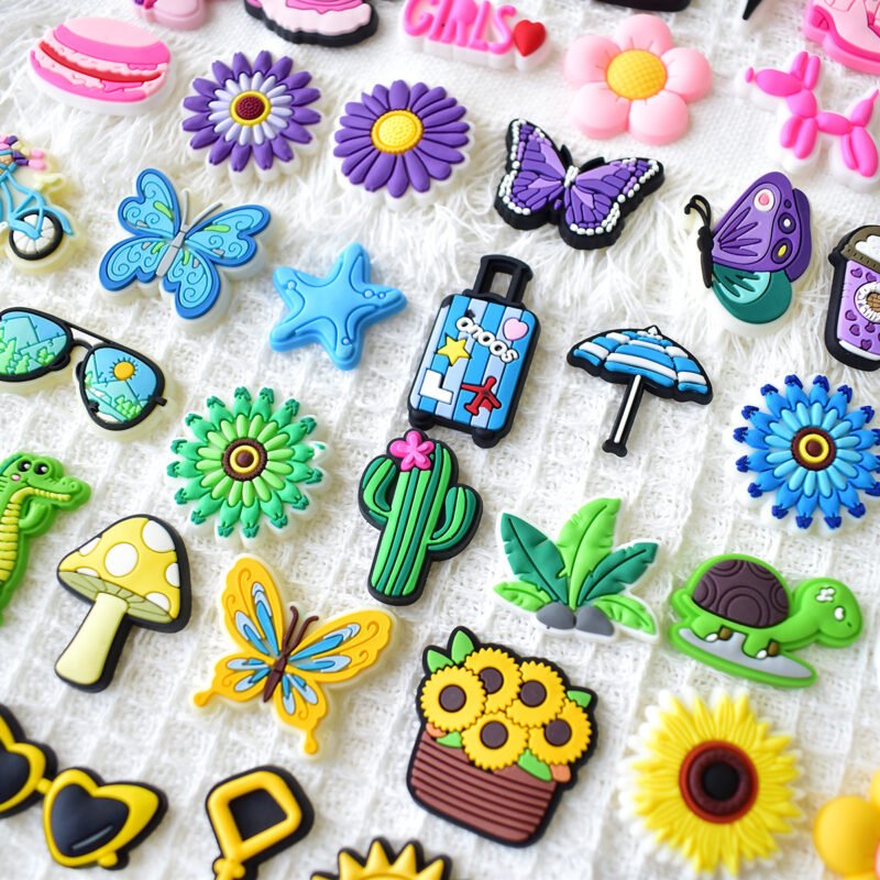 Cute PVC Shoe Charms - Colorful Cartoon Designs for Shoes