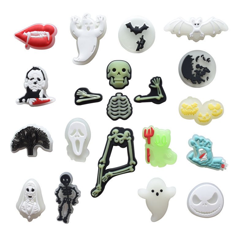 Glow in the Dark Horror Halloween Party Shoe Charms