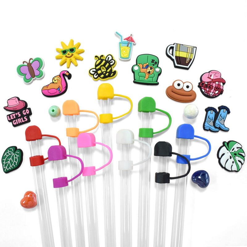 Alluring Colored Caps for Straws