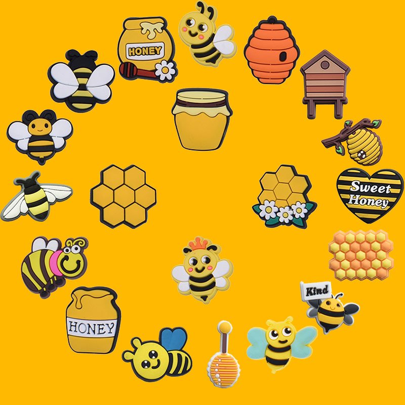 Unique Bee Series Shoe Charms