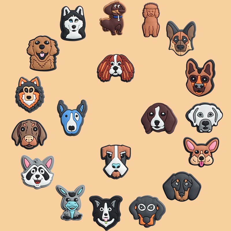 Adorable Dog Breed Croc Charms