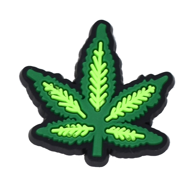 Cannabis Leaf Shoe Charms