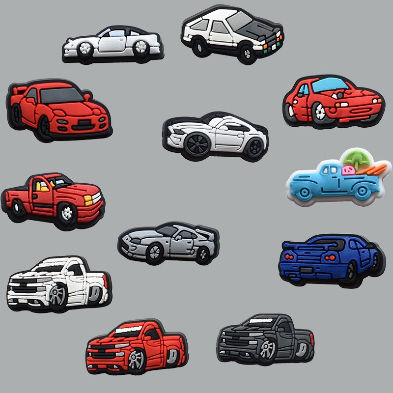 Assorted Creative Car Shoe Charms