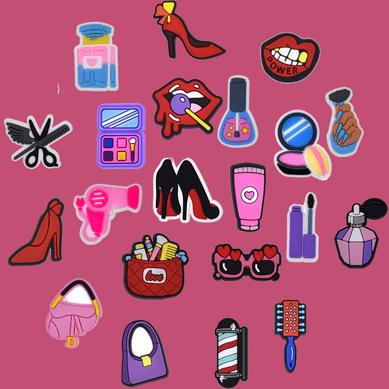 Captivating Fashion Theme Shoe Charms