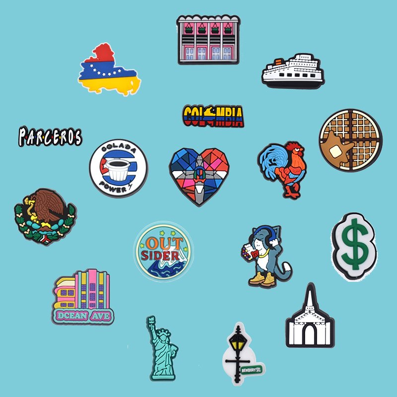 Creative Text Motif Footwear Shoe Charms