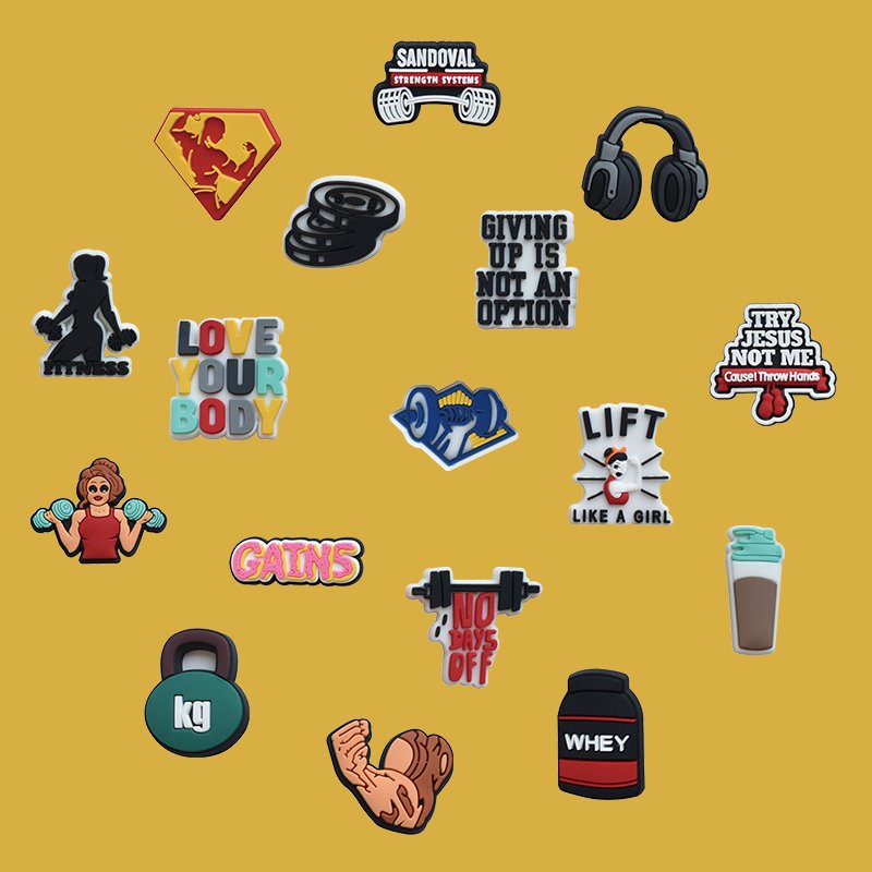 Creative Fitness Gym Shoe Charms