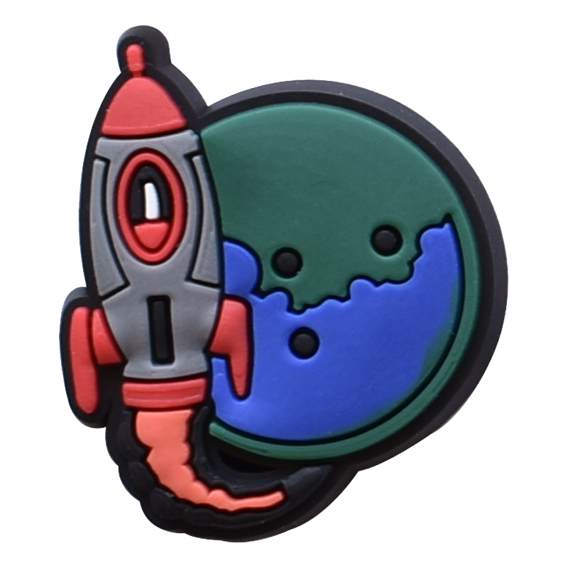 Astronaut Theme PVC Shoe Charms