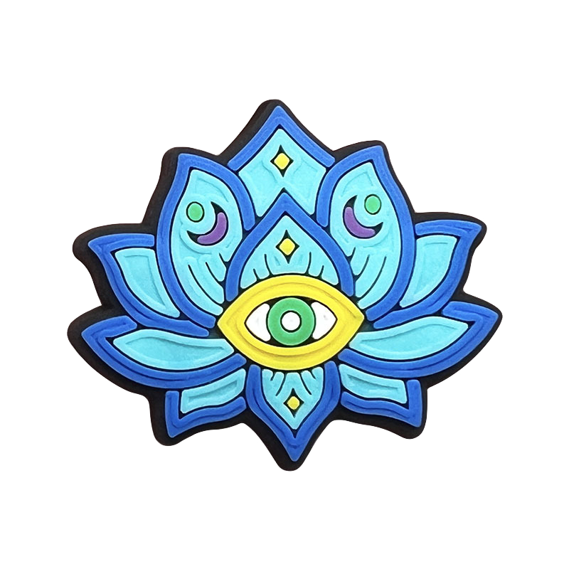 Charming Evil Eye PVC Shoe Charms