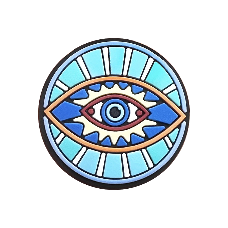 Charming Evil Eye PVC Shoe Charms