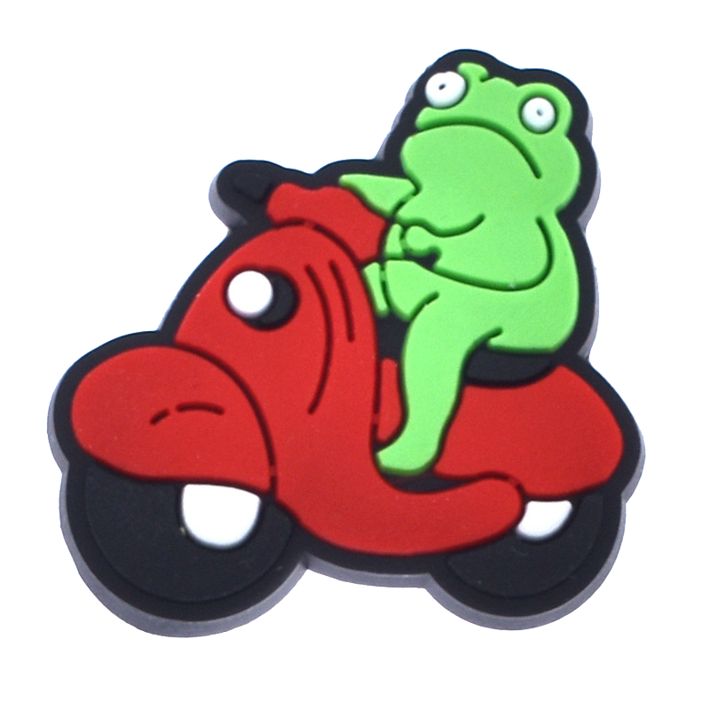 Gratified PVC Frog Shoe Charms