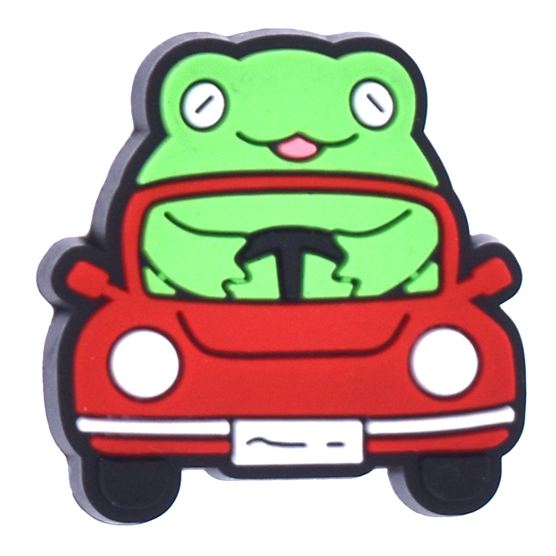 Gratified PVC Frog Shoe Charms