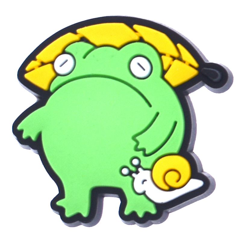 Gratified PVC Frog Shoe Charms