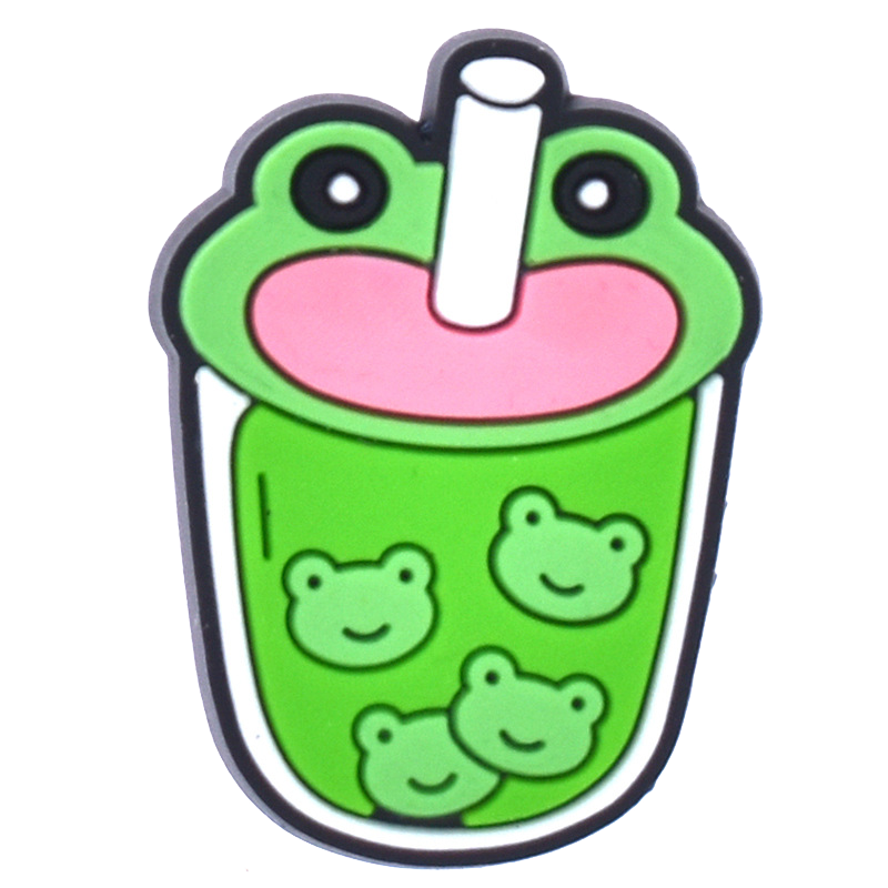 Gratified PVC Frog Shoe Charms