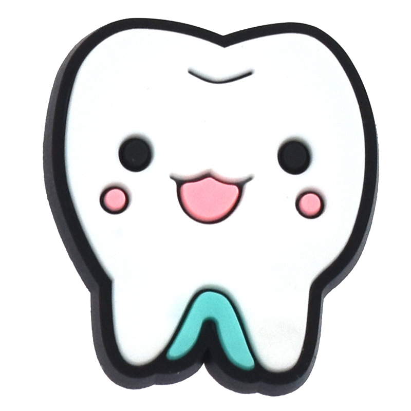 Tooth PVC Shoe Charms