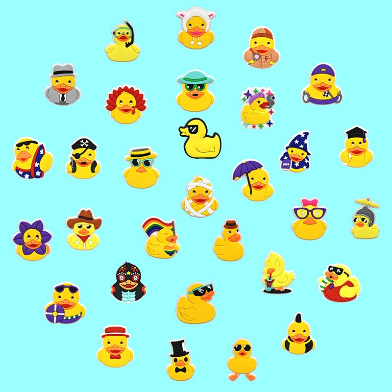 Dazzling Duck Shoe Charms