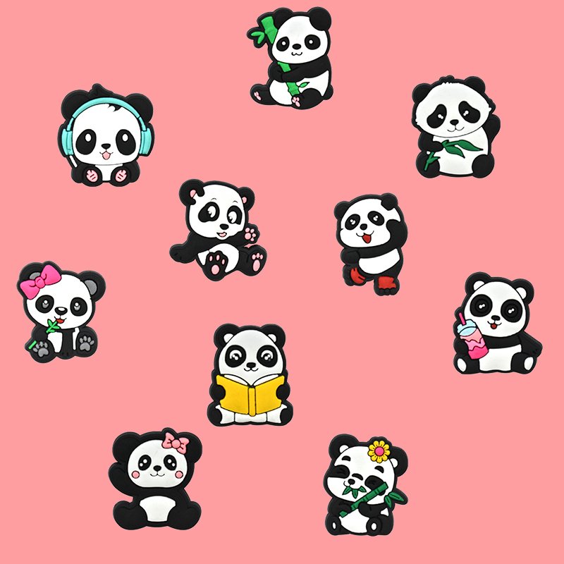 Cheap Kawaii Panda Shoe Accessories