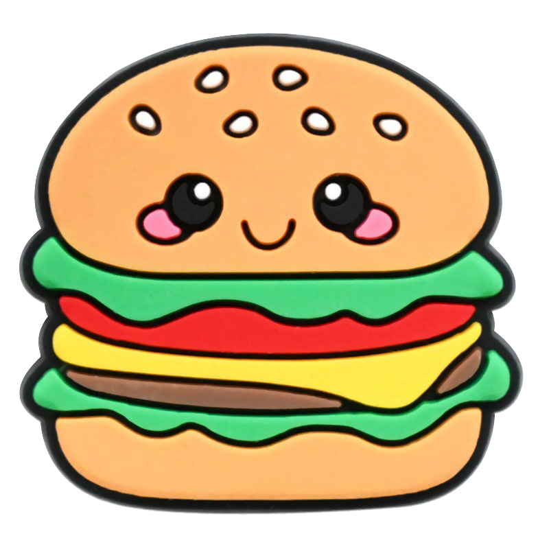 Creative Cartoon Food PVC Shoe Charms