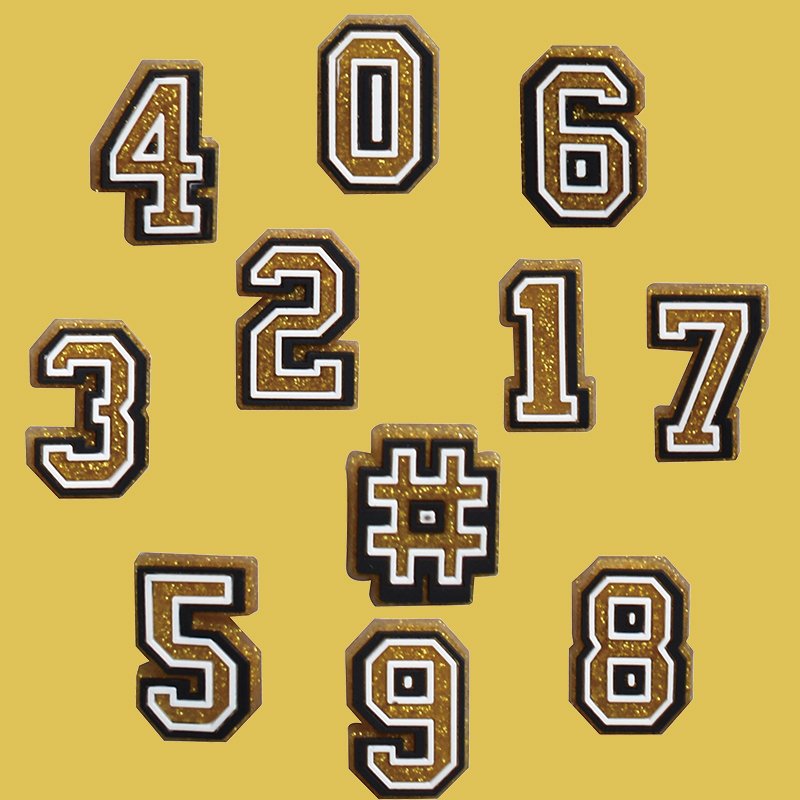 Creative Letter & Symbol Clog Shoe Charms