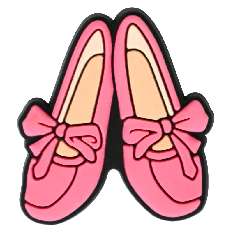Vibrant Cute Pink Whimsical Clog Charms