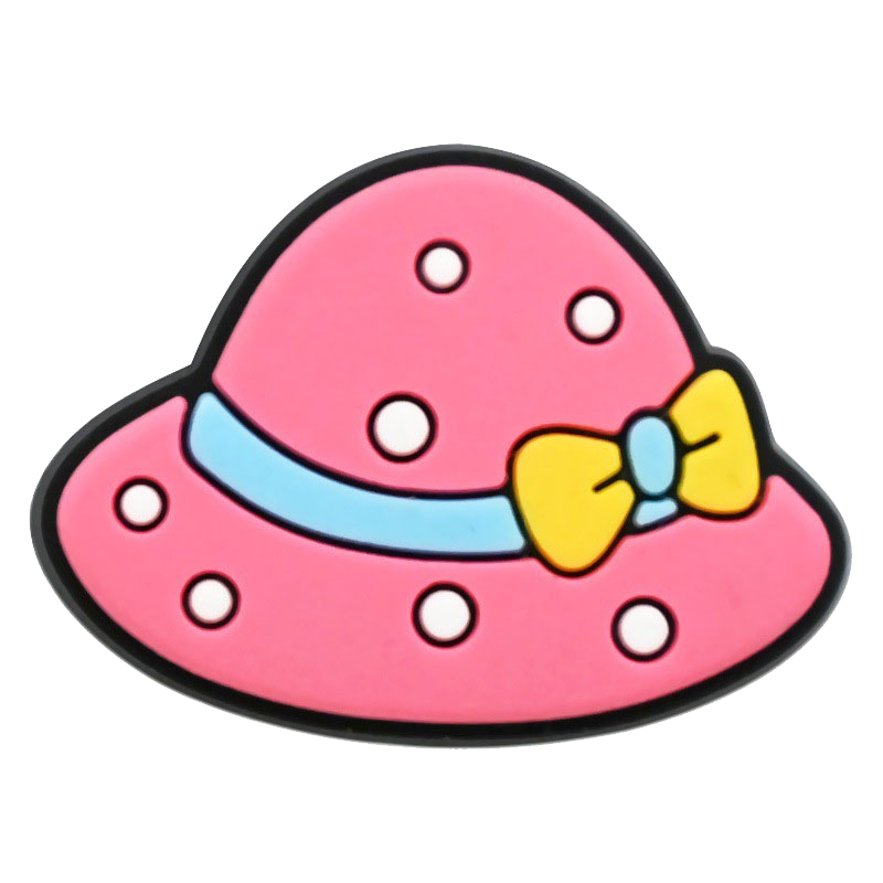 Vibrant Cute Pink Whimsical Clog Charms