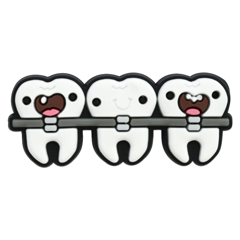Cartoon Dental Shoe Charms
