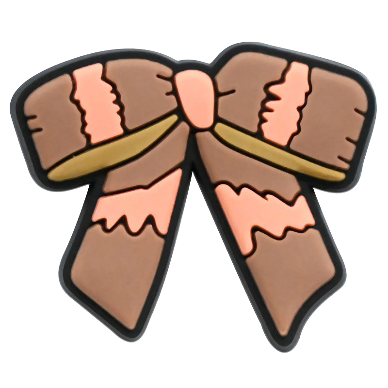 Dazzling Bow-Shaped Shoe Charms