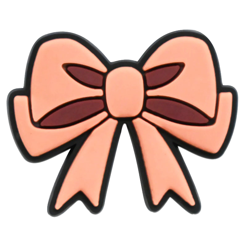 Dazzling Bow-Shaped Shoe Charms