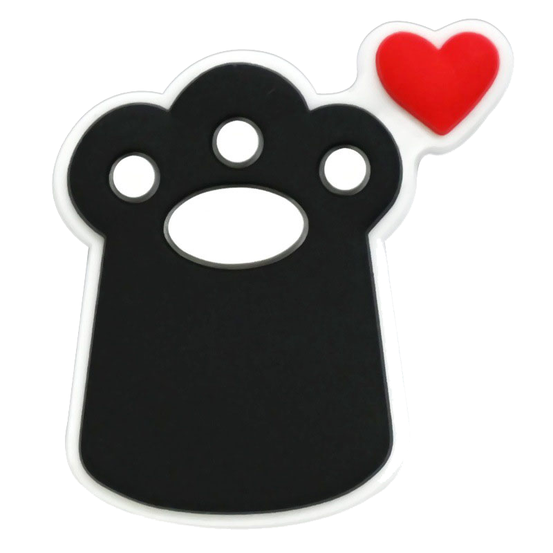 Adorable Black Cat Cartoon Shoe Charms