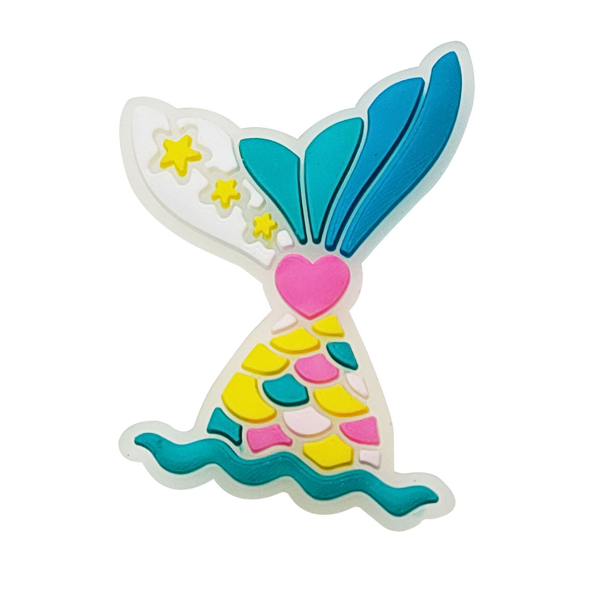 Vibrant Mermaid Tail Shoe Charms