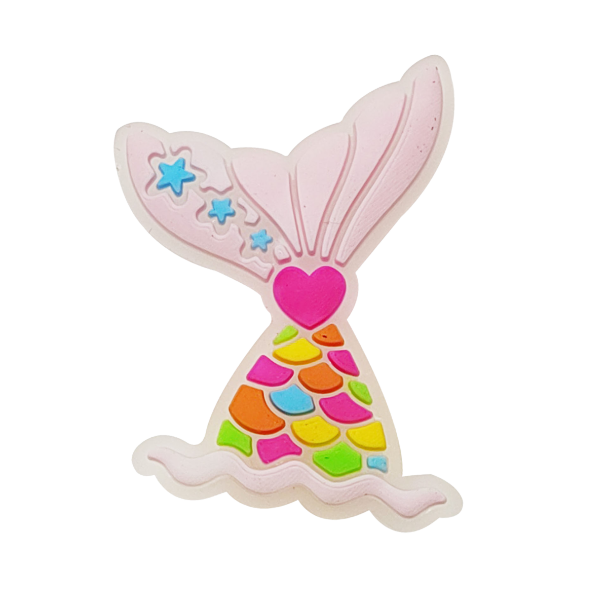 Vibrant Mermaid Tail Shoe Charms