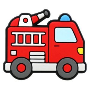 Creative Fire Truck Shoe Charms