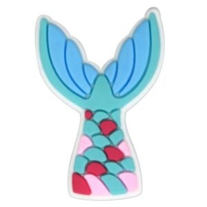 Colorful Mermaid Tail Clog Charms