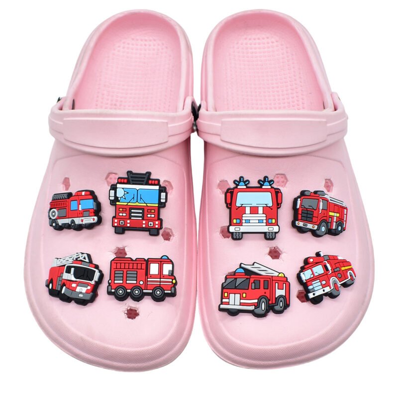 Creative Fire Truck Shoe Charms