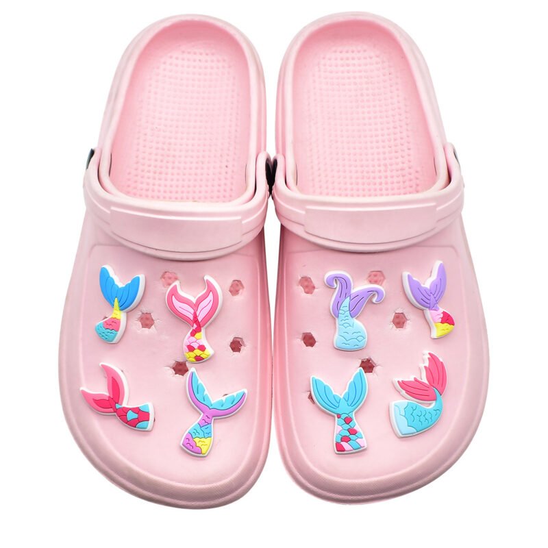 Colorful Mermaid Tail Clog Charms