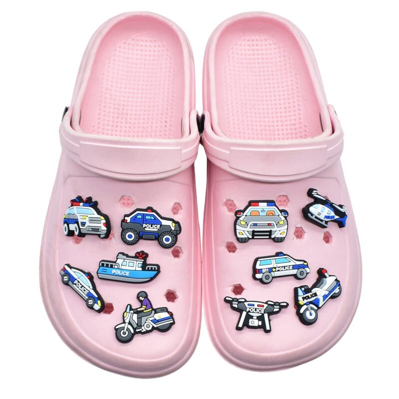 Police Emergency Vehicle Shoe Charms