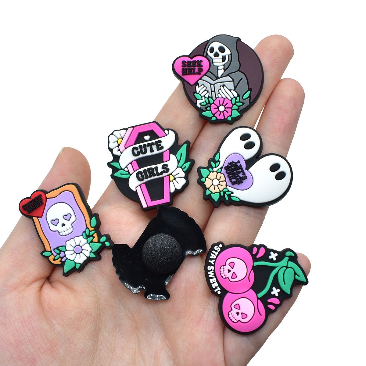 Gleeful Goth Y2K Shoe Charms - Image 2