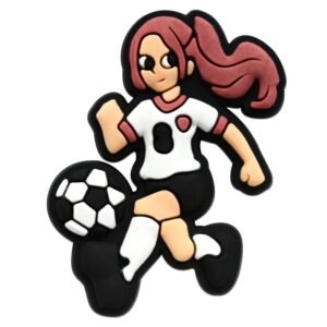 Soccer Girl Shoe Charms