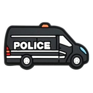 Creative Police Car Shoe Charms
