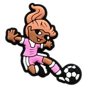 Soccer Girl Shoe Charms