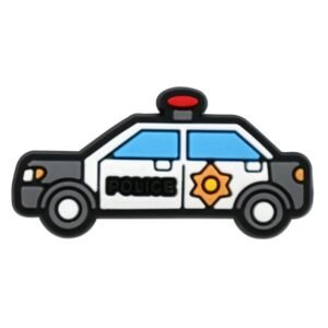 Creative Police Car Shoe Charms