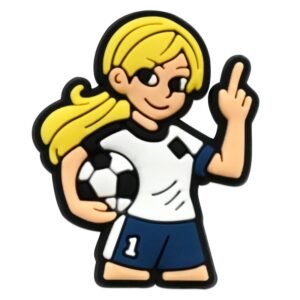 Soccer Girl Shoe Charms