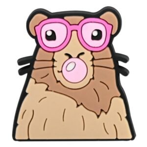 Creative Pink Bow Animal Shoe Charms