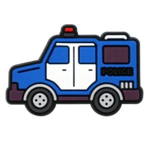 Creative Police Car Shoe Charms