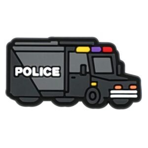 Creative Police Car Shoe Charms