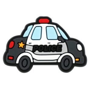 Creative Police Car Shoe Charms