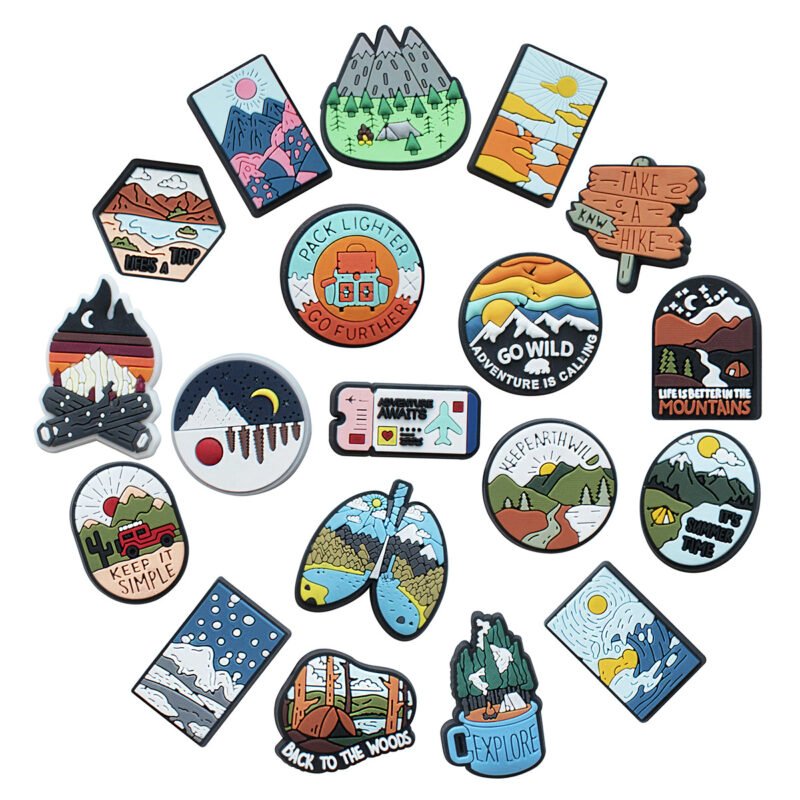 Playfully Silly Nature Shoe Charms