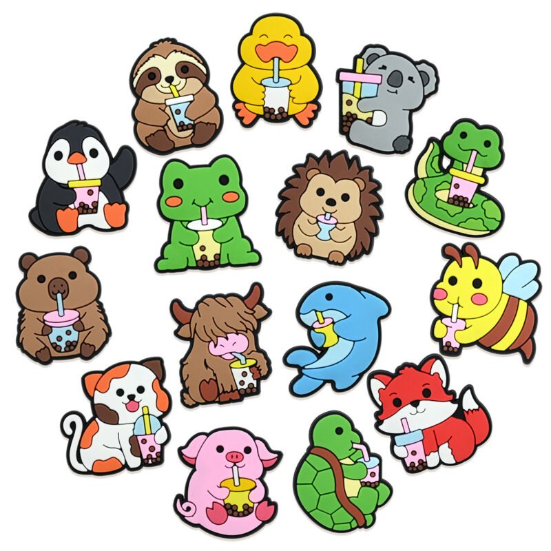 Endorsed Animal Boba Shoe Charms