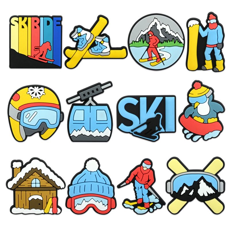 Creative Snowboard PVC Shoe Charms