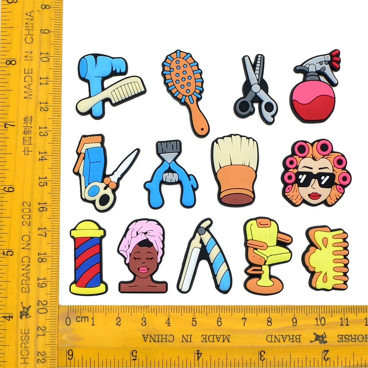 Creative Barber Shop Clog Charms - Image 4